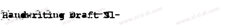 Handwriting Draft Bl字体转换